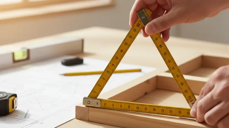 Angoli perfetti nei lavori fai da te: il metodo 3-4-5 con il metro pieghevole che evita errori costosi