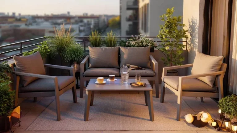 Arredare balcone e terrazzo con meno di 80 euro: il trucco della set da giardino a 4 posti di Action