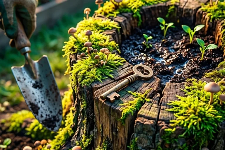 Ceppo d’albero in giardino che sembra un problema? Il metodo semplice per trasformarlo in risorsa naturale