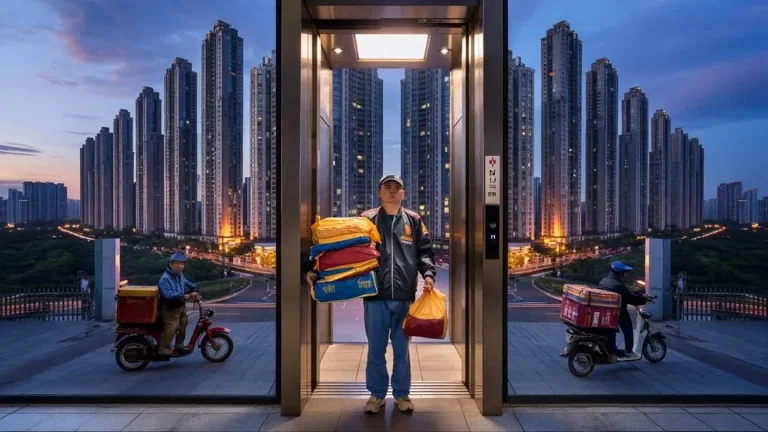 Grattacieli cinesi e consegne veloci: come l’altezza degli edifici ha creato una nuova professione