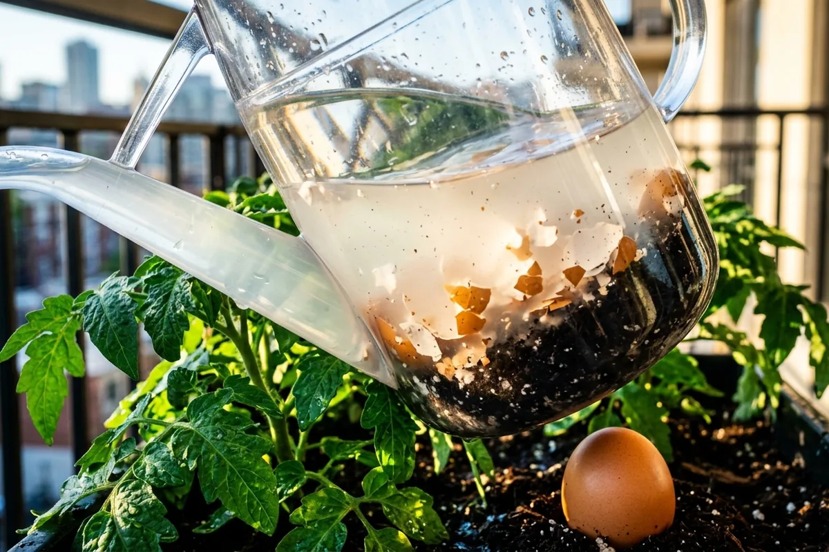 Gusci d'uovo nell'acqua delle piante: il fertilizzante naturale che batte quelli costosi