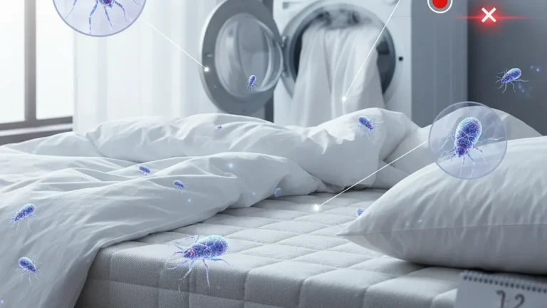 Lavaggi a 60 gradi non bastano: il semplice metodo che davvero riduce gli acari nel letto