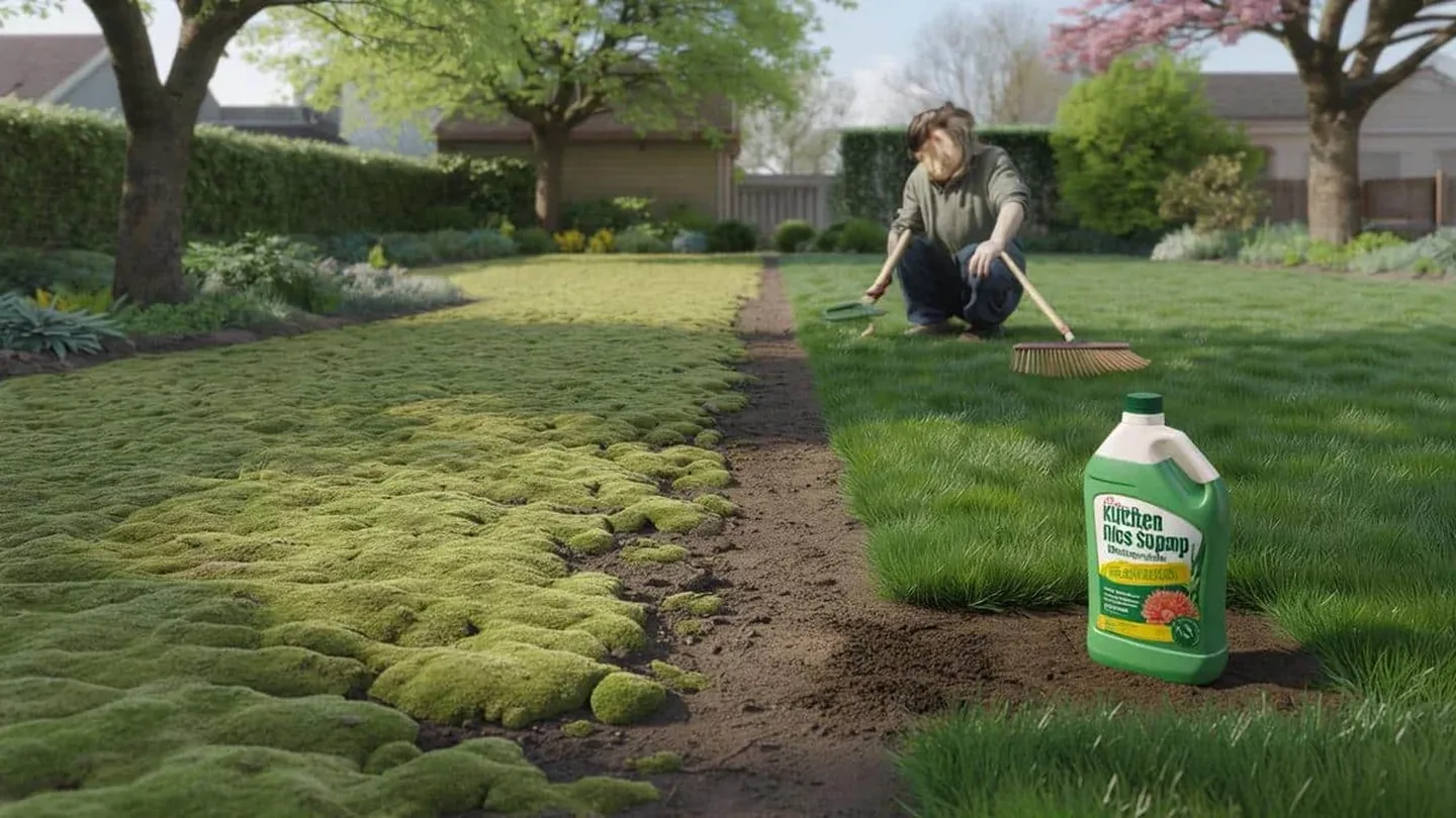 Muschio sul prato dopo l’inverno? L’errore di primavera che rovina l’erba e la soluzione semplice