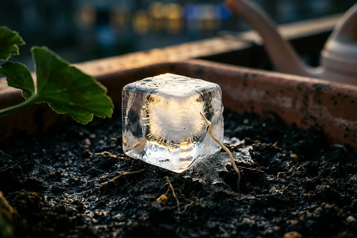 Perché dovresti mettere un cubetto di ghiaccio nel vaso delle piante ogni mattina ad aprile?
