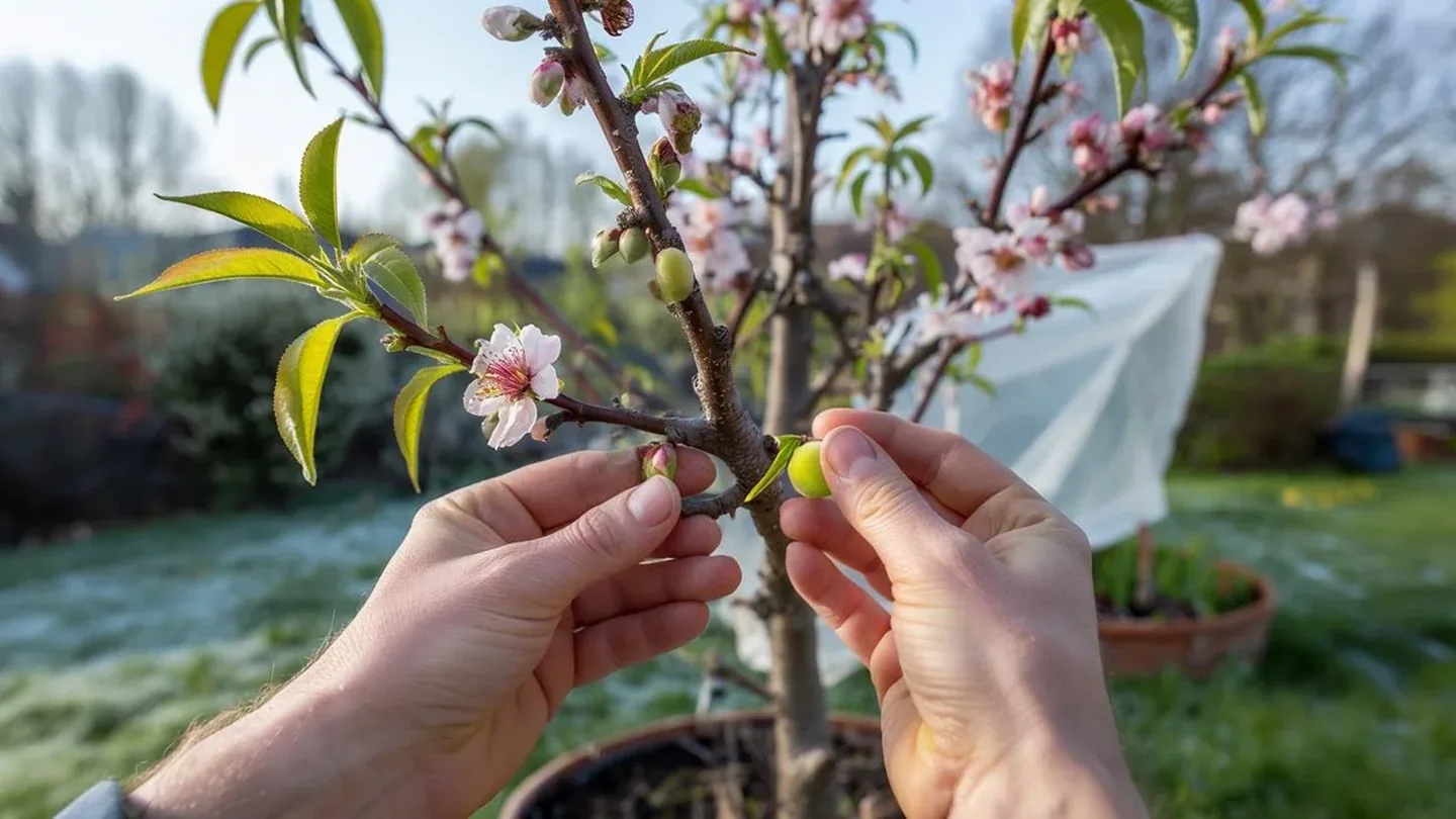 Pesche grandi e sane in estate: il semplice intervento di aprile che salva tutto il raccolto