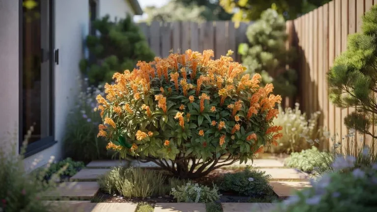 Piccola siepe di fiori arancioni: il trucco semplice per trasformare ogni mini giardino