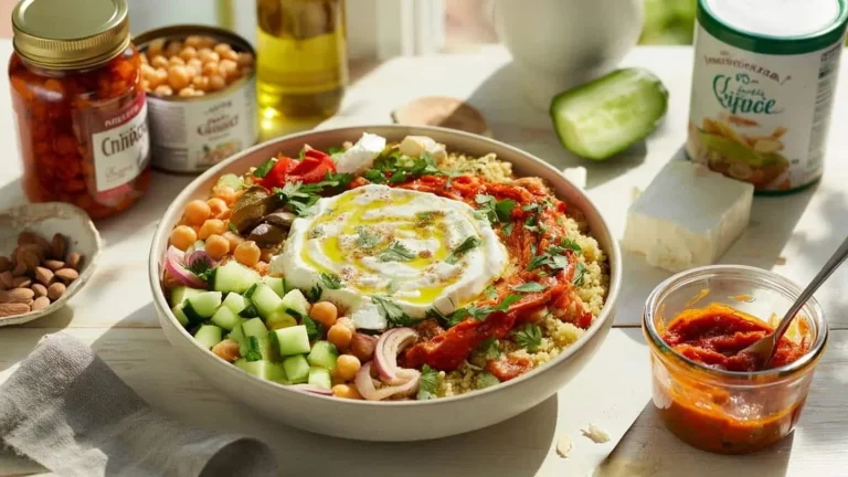 Pranzo mediterraneo economico pronto in 20 minuti: il metodo semplice da copiare