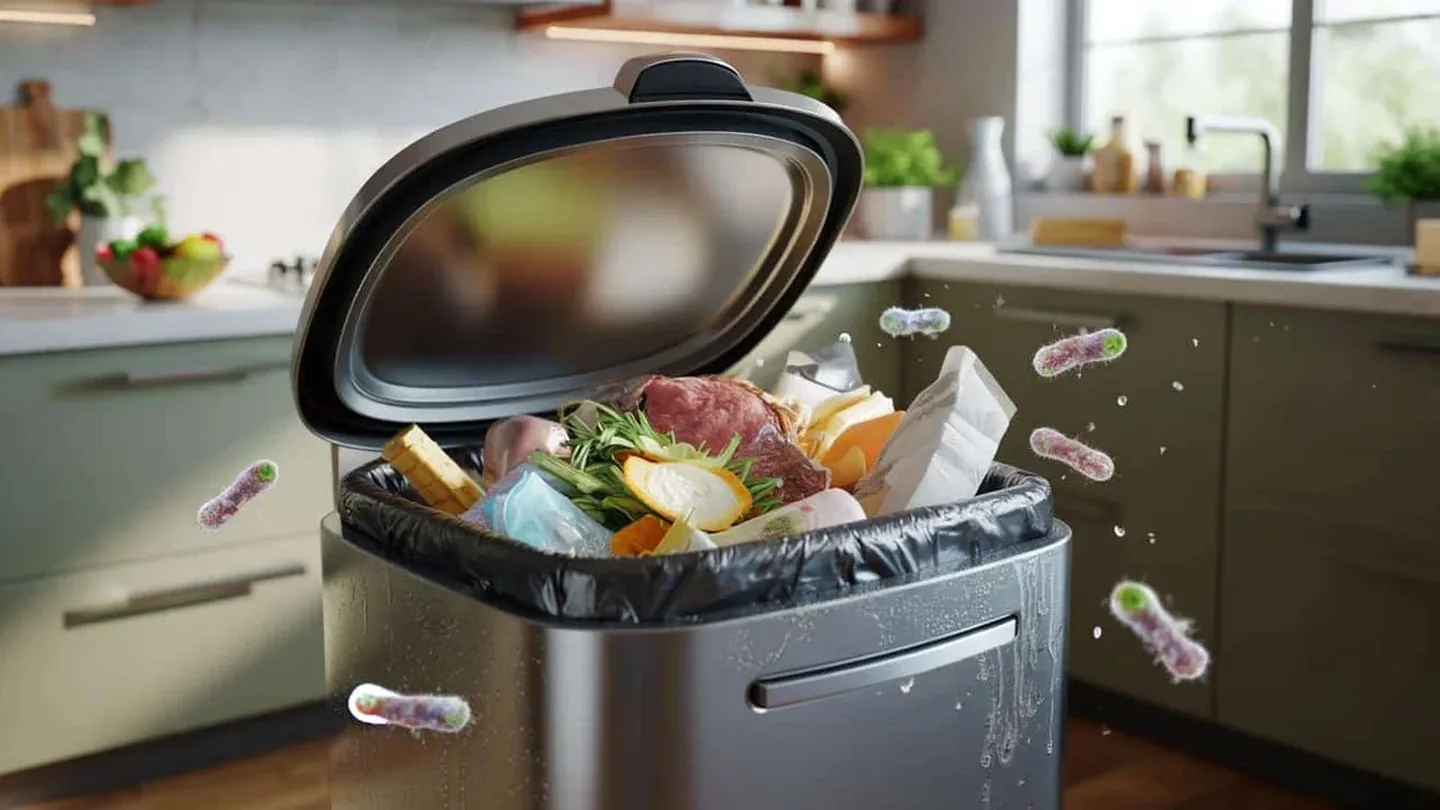 Questo elegante gadget da cucina trasforma il cestino in un focolaio di batteri: il semplice rimedio
