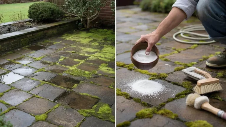 Terrazza pulita più a lungo senza acqua bollente: il metodo semplice con il bicarbonato sulle lastre umide